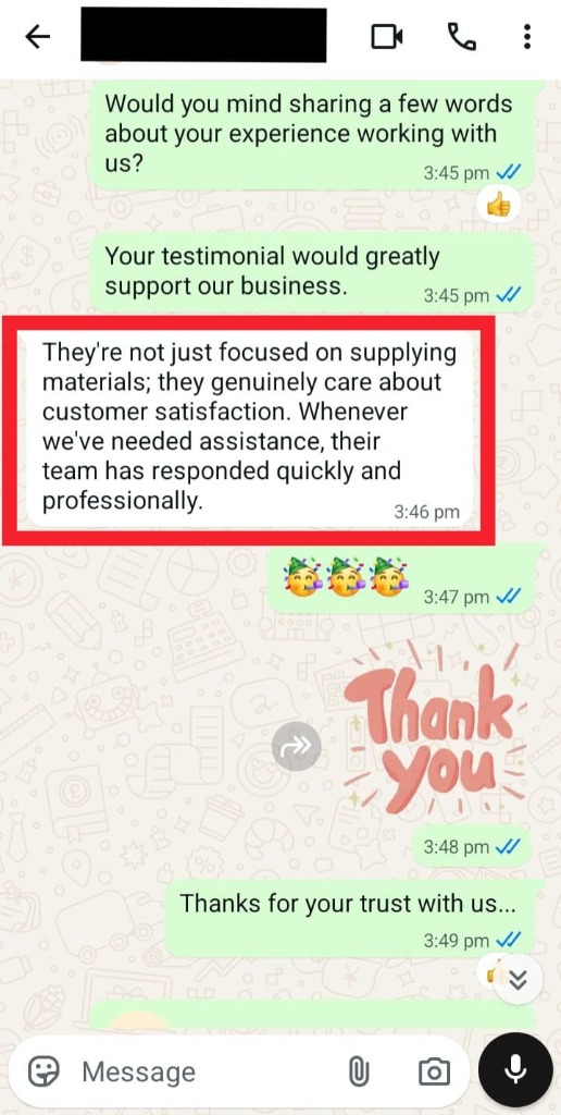 Customer Testimonial 4